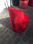 Pouf velours rouge discotheque - Photo 2