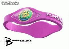 Power balance pulsera-morado/negro silicona