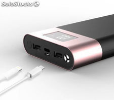 Power Bank batterie externe 20 000 mAh - Compatible Apple et Android