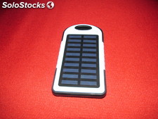 Power bank solar con led y luz ultravioleta