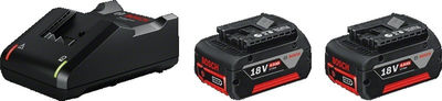 Power Set 2baterías gba 18V 4.0Ah + gal 18V-40 Professional bosch 1600A019S0