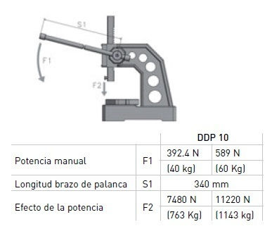 Prensa manual optimum ddp 10 - Foto 3