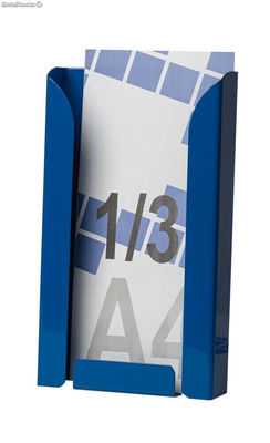 Présentoir mural 1/3 A4V (porte-brochures) (Bleu) - Sistemas David
