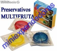 Preservativos Multifrutas para Maquinas Vending