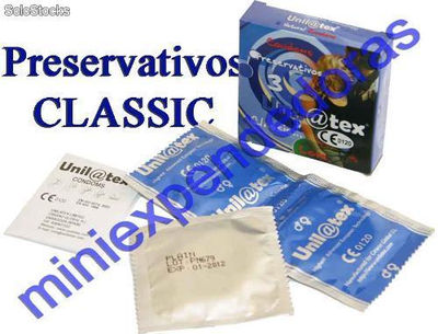 Preservativos Unilatex Classic para Maquinas Vending