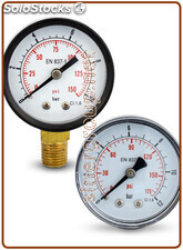 Pressure gauge 1/4&quot; OD 50 Radial ~ Posterior connections