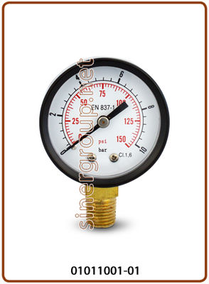 Pressure gauge 1/4&amp;quot; OD 50 Radial ~ Posterior connections - Foto 4