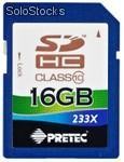 Pretec 16 GB sdhc 233x class 10 ( 35mb/s, 10mb/s )
