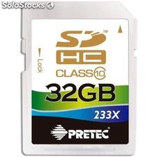 Pretec 32 GB sdhc 233x class 10 ( 35mb/s, 10mb/s )