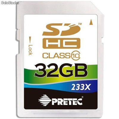 Pretec 32 GB sdhc 233x class 10 ( 35mb/s, 10mb/s )