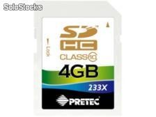 Pretec 4 GB sdhc 233x class 10 ( 35mb/s, 10mb/s )