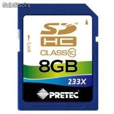 Pretec 8 GB sdhc 233x class 10 ( 35mb/s, 10mb/s )