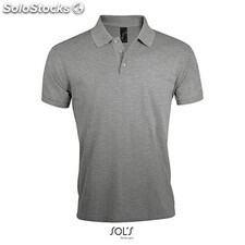 Prime-men polo-200g grigio medio melange xl MIS00571-gy-xl