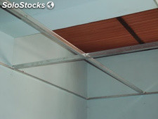 Principales de aluminio para techo raso.