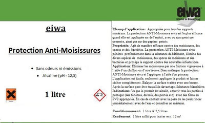 Produit anti-moisissure écologique eiwa 1 litre - Photo 2