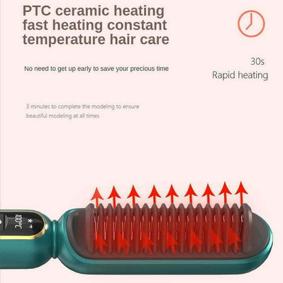 Professional Anti-scalding Hair Straightener Brush, with Smart Ceramic Heated El - Photo 3