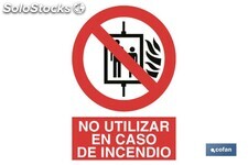 Prohibido usar en incendios