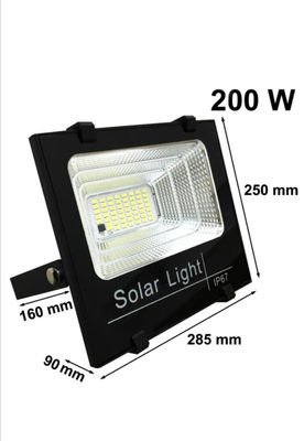 Projecteur LED- Panneau Solaire 200W - Détecteur Lumière et Mouvement - Commande