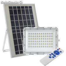 Projetor led solar 60w branco frio. Loja Online LEDBOX. Iluminação exterior LED