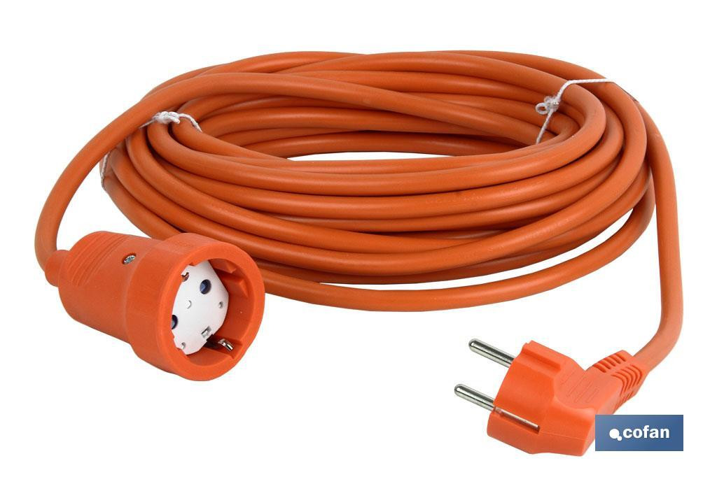 Prolongador de cable bipolar, Apto para enchufe de tipo espiga, Cable de  3 y 5 metros color blanco
