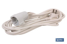 Prolongador de cable eléctrico | Varias medidas de cable (3 x 1,5 mm) | Base