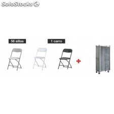 Promo Pack 56 Sillas plegables + carro Alex Chair