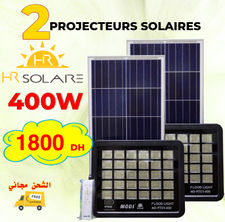 Promotion 2 projecteurs solaires 400W