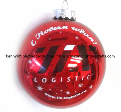 Promotion de boules LOGO de décoration de Noël de haute qualité et bon marché - Photo 3