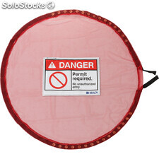 Protection en maille rouge verrouillable - Autorisation requise - L