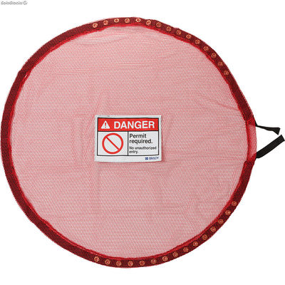 Protection en maille rouge verrouillable - Autorisation requise - XL