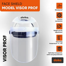 Protective face shield doka vizor PROF