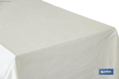 Protector de mesa | Medidas: 1,40 x 50 m | Material PVC | Color blanco