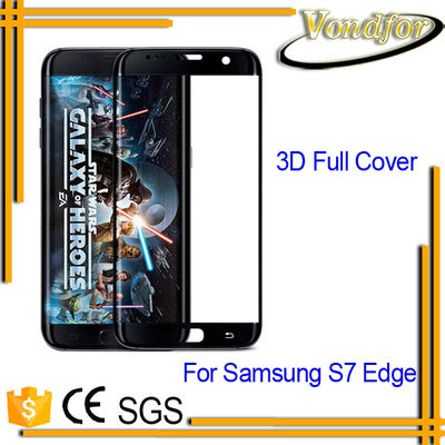 Protector pantalla vidrio templado Samsung S7 edge vidrio dureza 9H 3D curvado - Foto 2