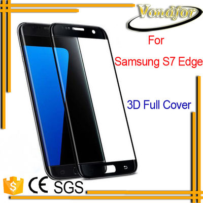 Protector pantalla vidrio templado Samsung S7 edge vidrio dureza 9H 3D curvado