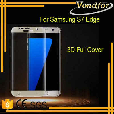 Protector pantalla vidrio templado Samsung S7 edge vidrio dureza 9H 3D curvado - Foto 3