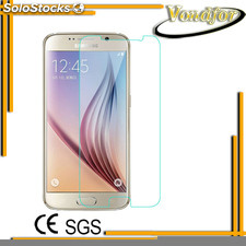 Protector vidrio templado Samsung Galaxy S6 anti-choque 9H cubierta por mayor