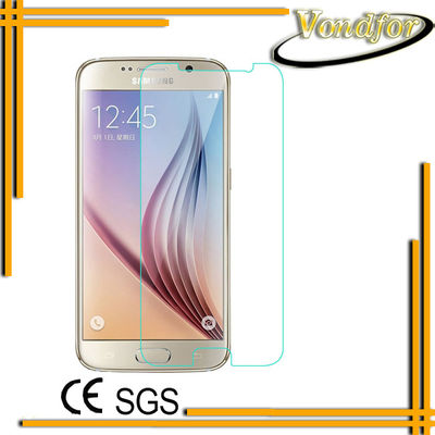 Protector vidrio templado Samsung Galaxy S6 anti-choque 9H cubierta por mayor