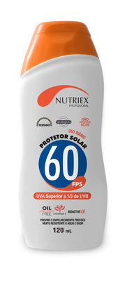 Protetor Solar para a pele, fator de Proteção fps 60 frasco plástico de 120ml - Foto 4