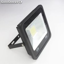 proyectores de led para iluminación exterior 50w luminoso 100lm/w foco led plano