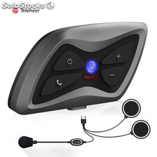 PST6 PLUS Casco de moto Bluetooth walkie-talkie (auriculares).