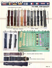 Pt-straps Metal und lederbanduhr