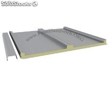 PTA3SB Panel Sándwich Cubierta Tapajuntas / Silver Metalic-Blanco / Esp: 3 cm