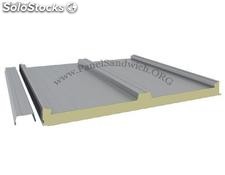PTA5SB Panel Sándwich Cubierta Tapajuntas / Silver Metalic-Blanco / Esp: 5 cm