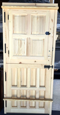 Puerta rústica de madera partida con postigo - Foto 2
