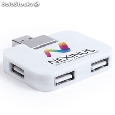 Puerto USB 2.0 de diseño minimalista en color blanco. C