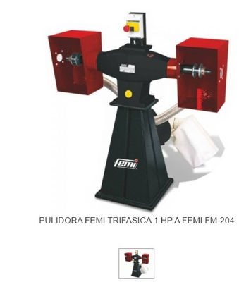 Pulidora femi trifasica 1 hp a femi FM-204 - Foto 3