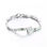 pulsera de ópalos blanco en plata ley 925 joyería de moda - 1