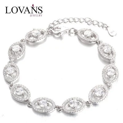 Pulsera Lovans jewelry de plata con circónes joyería plata - Foto 2