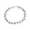 pulsera ópalos azules forma de elipse joyería de moda - 1