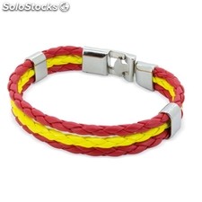 Pulsera trenzada bandera de España